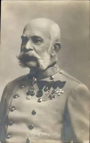Ak Kaiser Franz Josef I., Porträt