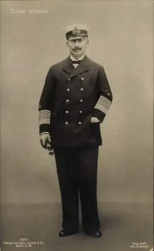 Ak Kaiser Wilhelm II., Porträt in Uniform