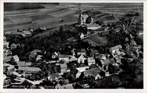 Ak Petersberg in Hessen, Fliegeraufnahme