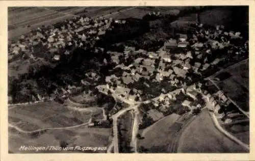 Ak Mellingen in Thüringen, Fliegeraufnahme