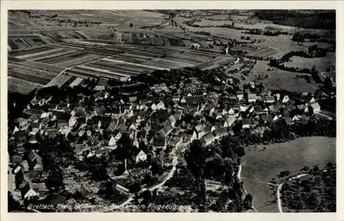 Ak Brettach Langenbrettach in Württemberg, Fliegeraufnahme