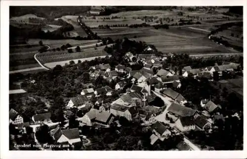 Ak Zußdorf Wilhelmsdorf in Württemberg, Fliegeraufnahme