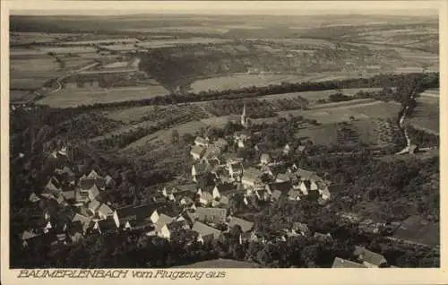 Ak Baumerlenbach Öhringen im Hohenlohekreis Württemberg, Fliegeraufnahme