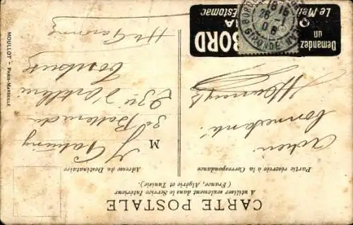 Künstler Ak 1ere Sortie, Soldat, I WK