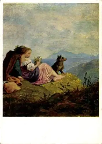 Künstler Ak Richter, L., Schäferidyll