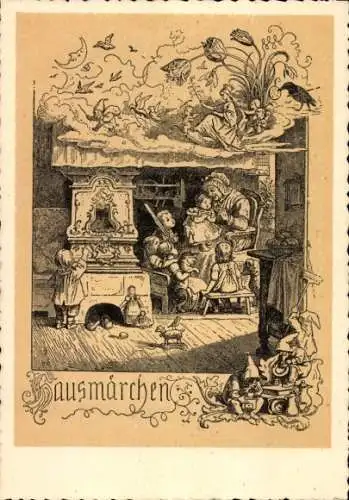 Künstler Ak Richter, Ludwig, Hausmärchen