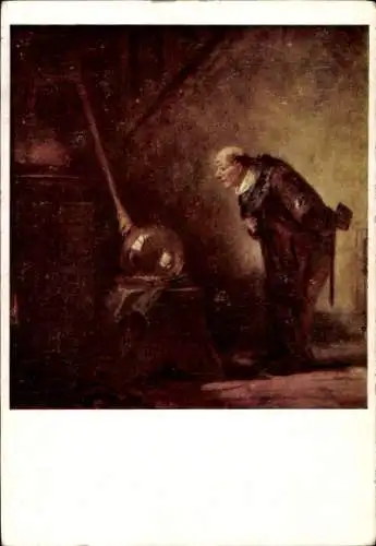 Künstler Ak Spitzweg, Carl, Der Alchimist
