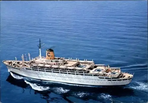 Ak Passagierschiff Federico C, Reederei Costa Crociere