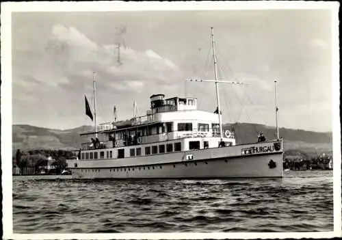 Ak Bodensee Salondampfer, Motorschiff Thurgau