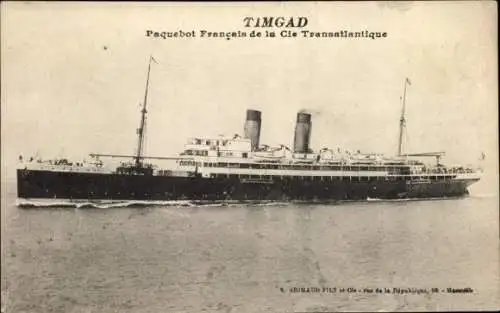 Ak Dampfer Timgad, CGT, French Line
