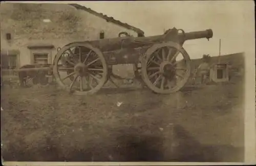 Foto Ak Waffengattung, Technik, Geschütz, I. WK