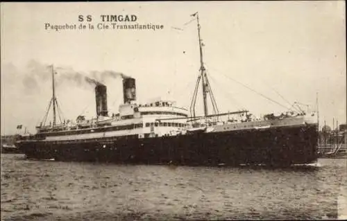 Ak Dampfer S.S. Timgad, CGT, French Line