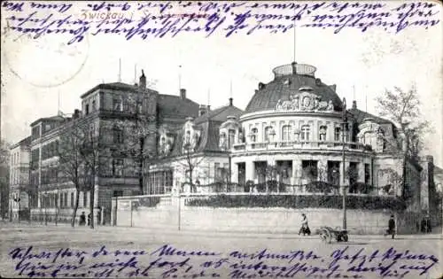 Ak Zwickau in Sachsen, Blick auf den Schumannplatz