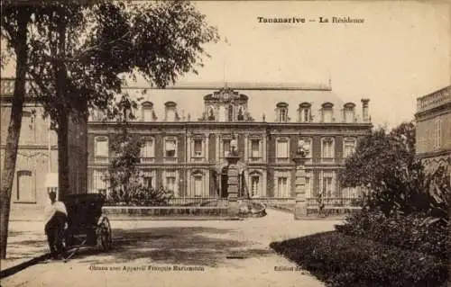 Ak Antananarivo Tananarive Madagaskar, La Résidence, architektonisches Gebäude, alte Postkarte...