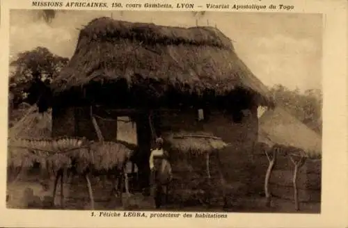 Ak Legba Togo, Fetiche, protecteur des habitations,abri