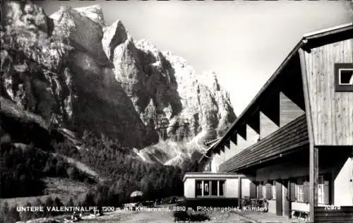 Ak Kärnten, Untere Valentinalpe mit Kellerwand, Plöckengebiet