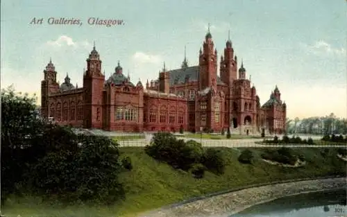 Ak Glasgow Schottland, Art Galleries