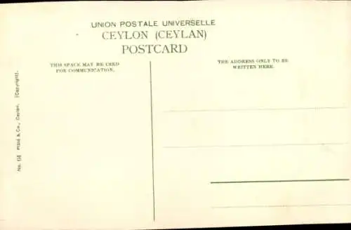 Ak Colombo Ceylon Sri Lanka, Breakwater by Moonlight