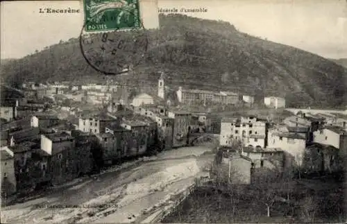 CPA L’Escarène Alpes Maritimes, Générale d'ensemble