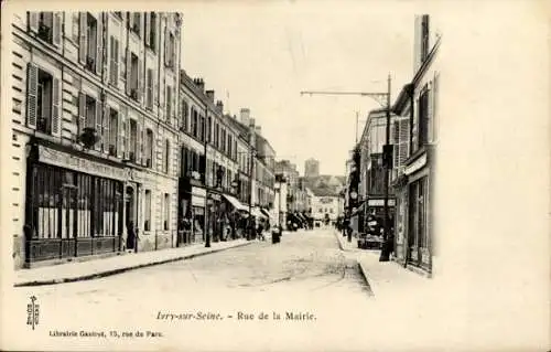 Ak Ivry sur Seine Val de Marne, Rue de la Mairie