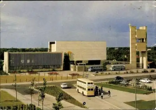 Ak Berlin Charlottenburg, Maria Regina Martyrum, Gedenkstätte, Oberkirche, Bus Reklame Persil