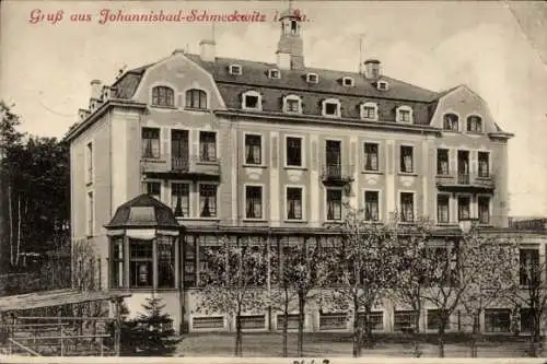 Ak Johannisbad Schmeckwitz Räckelwitz Oberlausitz, Moorbad, Schwefelbad