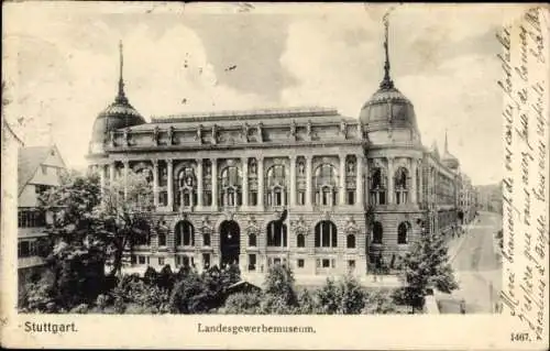 Ak Stuttgart in Württemberg, Landesgewerbemuseum