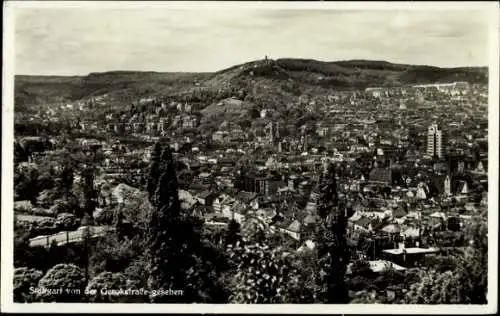 Ak Stuttgart in Württemberg, Gesamtansicht, Blick von der Gerokstraße