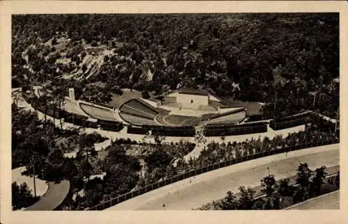 Ak Berlin Charlottenburg Westend, Olympiastadion, Waldbühne, Fliegeraufnahme