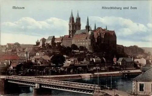 Ak Meißen an der Elbe, Albrechtsburg, Dom
