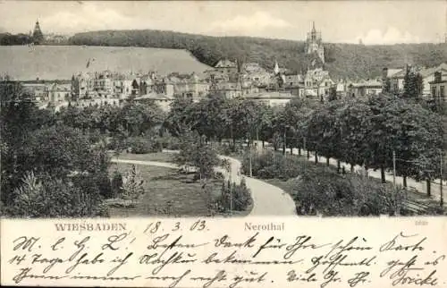 Ak Wiesbaden in Hessen, Nerothal