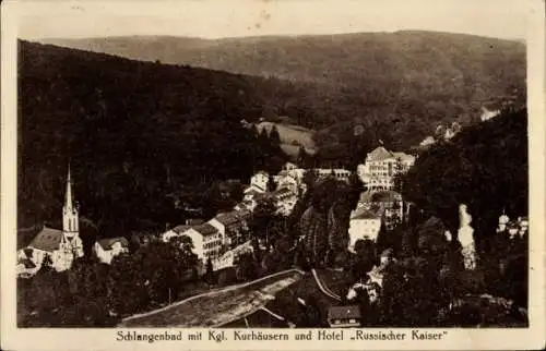 Ak Schlangenbad, Kurhäuser, Hotel Russischer Kaiser