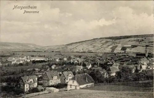 Ak Bad Mergentheim in Tauberfranken, Panoramablick