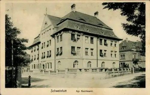 Ak Schweinfurt in Unterfranken Bayern, Bezirksamt