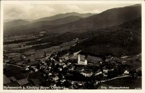 Ak Hohenwarth Oberpfalz Bayern, Fliegeraufnahme