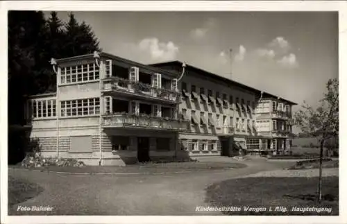 Ak Wangen im Allgäu, Kinderheilstätte, Haupteingang