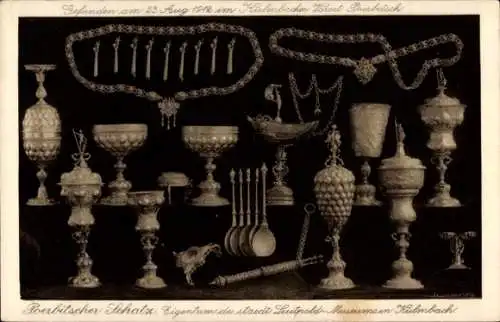 Ak Kulmbach in Oberfranken, Schatzfunde,  Gefäße, Schmuckstücke, Ornamente