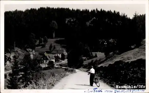Foto Ak Neumühle Heiligenstadt in Oberfranken Bayern, Panorama vom Ort