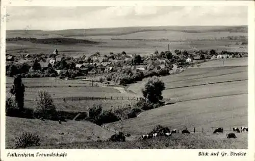 Ak Groß Denkte in Niedersachsen, Falkenheim Freundschaft, Panorama