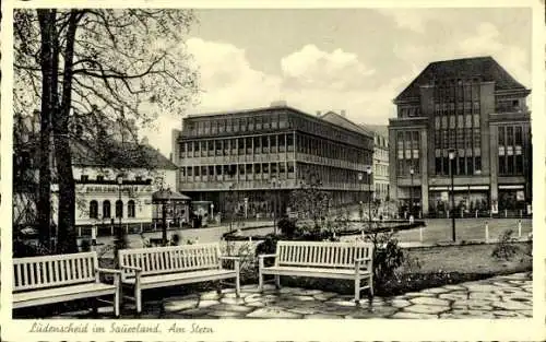 Ak Lüdenscheid im Märkischen Kreis, Partie am Stern, Park