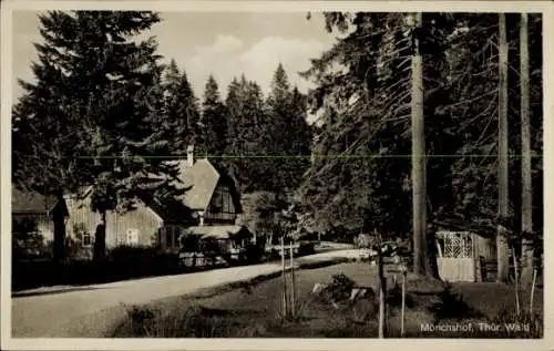 Ak Mönchshof Römhild in Thüringen, Ortspartie