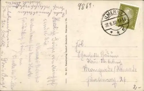 Ak Mönchshof Römhild in Thüringen, Ortspartie