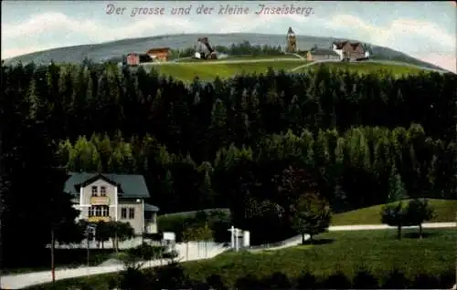Ak Brotterode Trusetal in Thüringen, Großer und kleiner Inselsberg