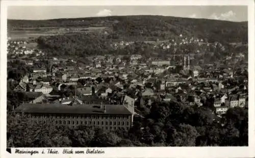 Ak Meiningen in Thüringen, Stadtansicht von  Blick vom Bielstein