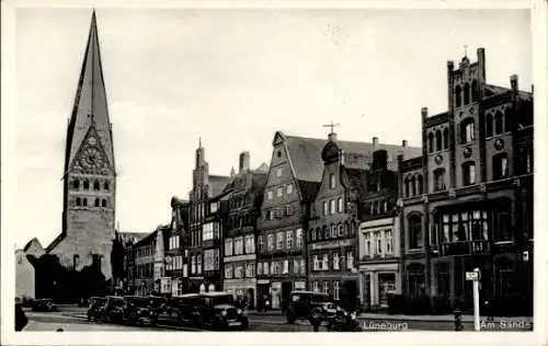 Ak Lüneburg in Niedersachsen, Wahrzeichen,  Gebäude, Stadtansicht, Am Sande