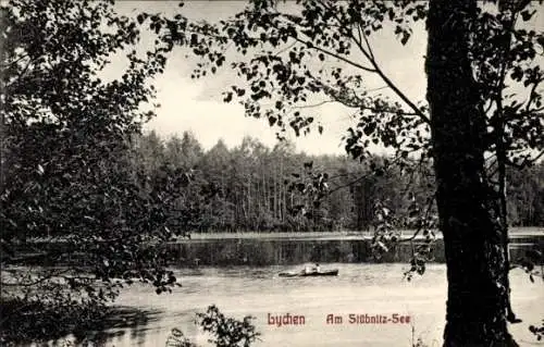 Ak Lychen im Kreis Uckermark, Am Stübnitz See, Wald