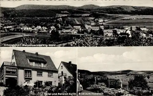 Ak Kleinalmerode Witzenhausen an der Werra, Panorama, Hotel Pension Kurth, Hanstein