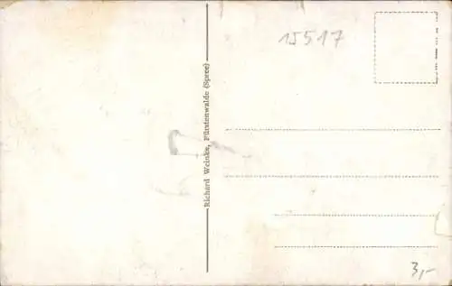 Ak Fürstenwalde an der Spree, Stadtansicht, Fürstenwalde (Spree), Häuser, Kirchturm, Landschaft