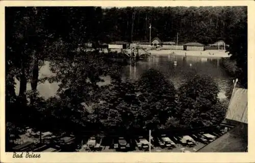 Ak Bad Briese Birkenwerder im Kreis Oberhavel, Terrasse, See