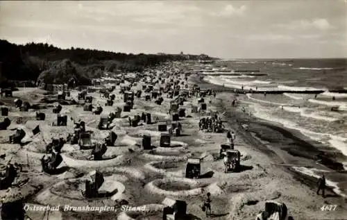 Ak Ostseebad Brunshaupten Kühlungsborn, Strand, Strandkörbe